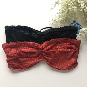 Set of 2 - NWT Free People Lace Bandeau Bras
